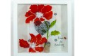 Cadre vitrine coquelicot